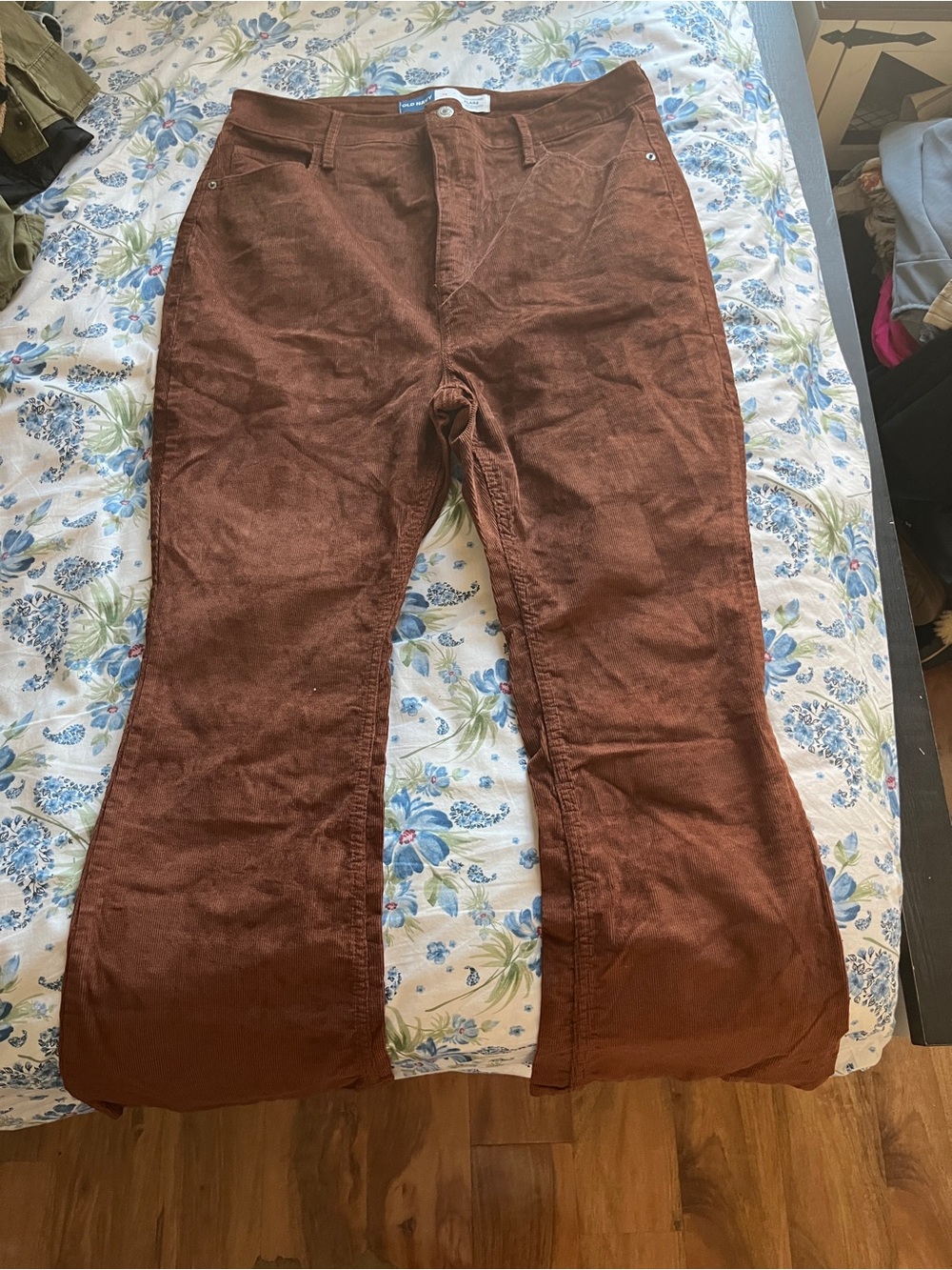 Old Navy Brown Corduroy Wide Leg Jeans